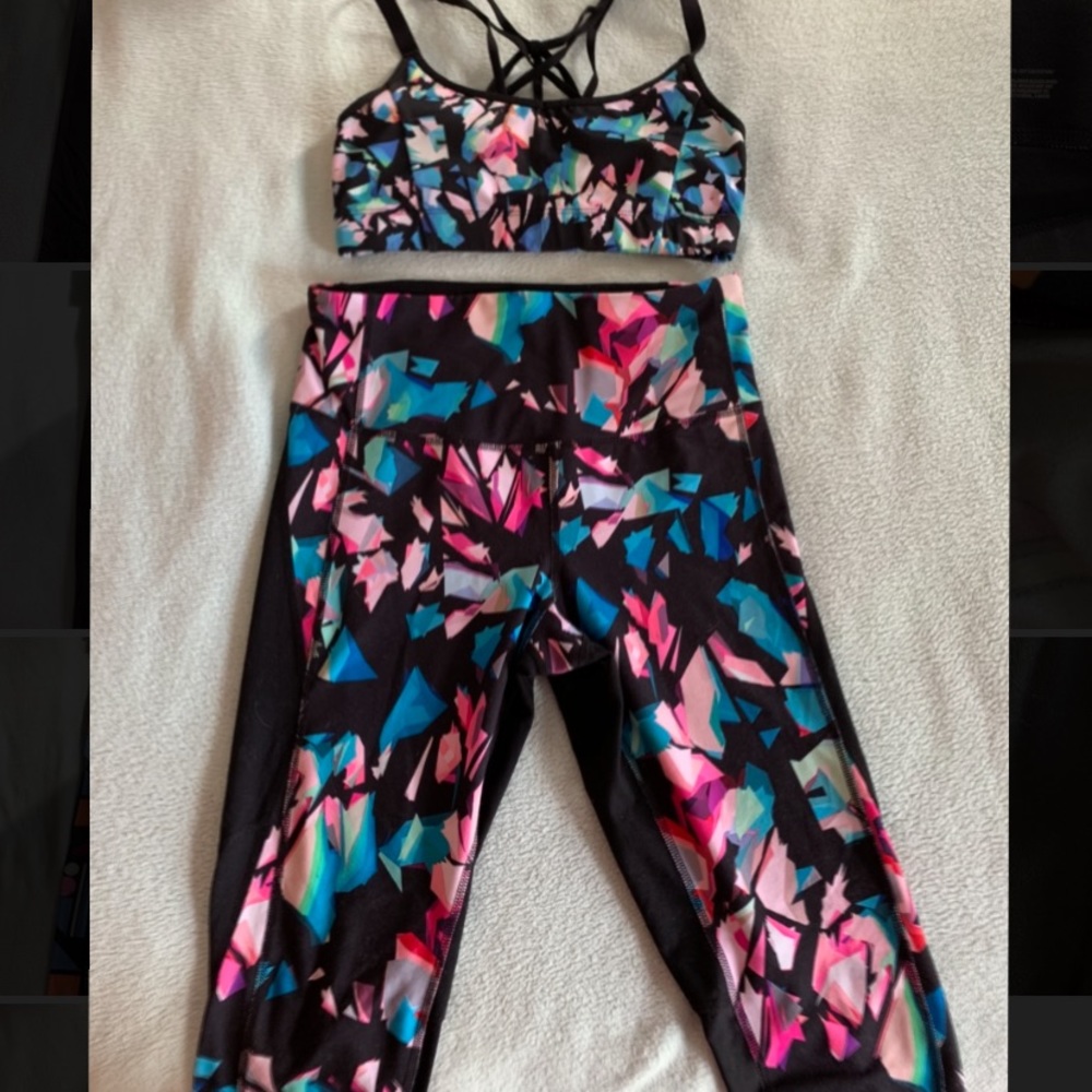 C9 crop legging and strappy sports bra set - Picture 1 of 4